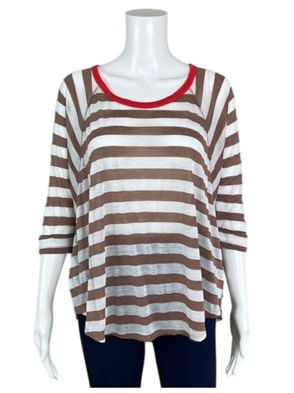 SPLENDID Soft Striped Top - M